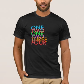 T-SHIRT UNS, DOIS, UNS, DOIS, TRÊS, QUATRO