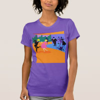 T-shirt urbano retro do partido do telhado