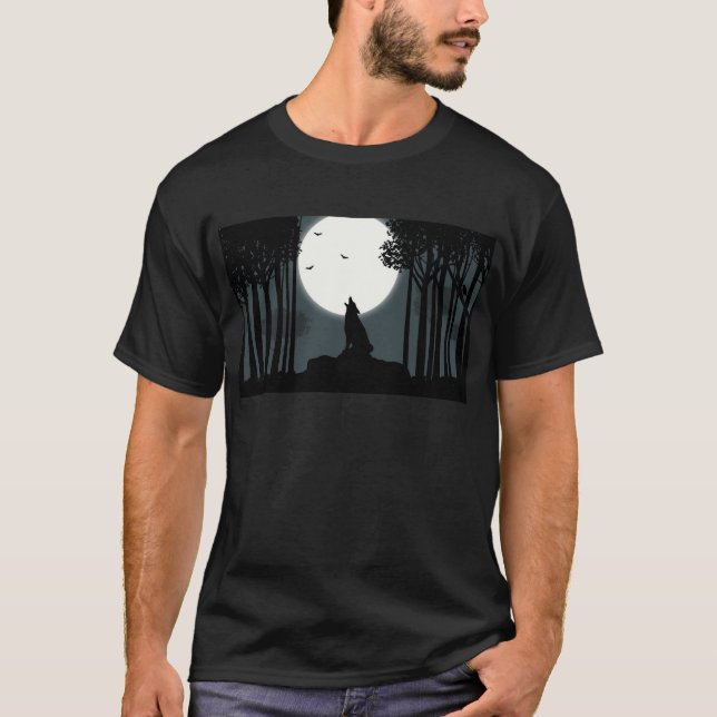 T-shirt urro na lua (Frente)