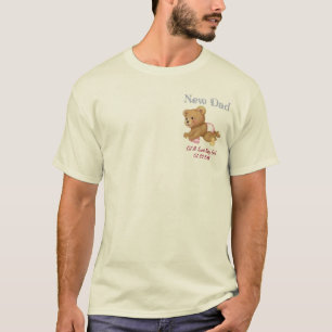 T-shirt Ursinho de rastreamento - Novo papai da garota - P