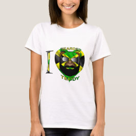 T-shirt Ursinho farpado Jamaica das senhoras LUV
