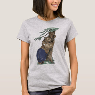 T-shirt Urso Abraçando Árvore Divertido e Fofo para Outdoo