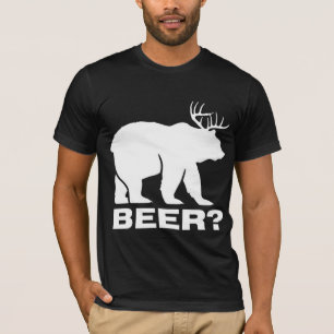T-shirt Urso com cerveja dos cervos?