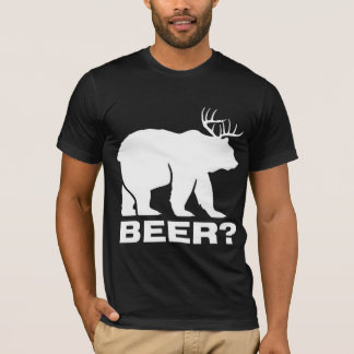 T-shirt Urso com cerveja dos cervos?