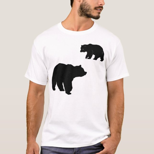 T-shirt Urso contra o urso (Frente)