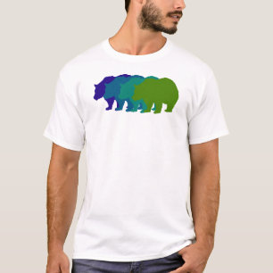 T-shirt Urso da velocidade no azul