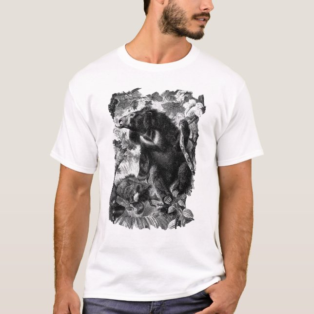 T-shirt urso de preguiça (Frente)
