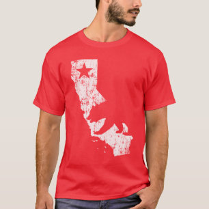 T-shirt Urso do estado de Califórnia do vintage