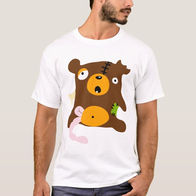 T-shirt Urso do zombi (Frente)