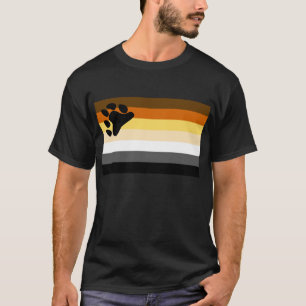 T-shirt Urso e bandeira do orgulho gay da comunidade LGBT