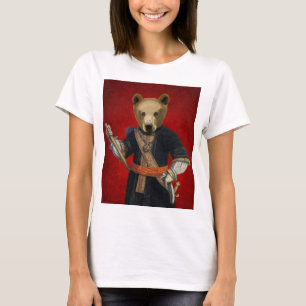 T-shirt Urso em Robôs Azuis 3