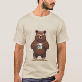 T-Shirt Urso Engraçado do Melhor Pai