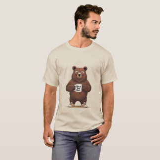 T-Shirt Urso Engraçado do Melhor Pai