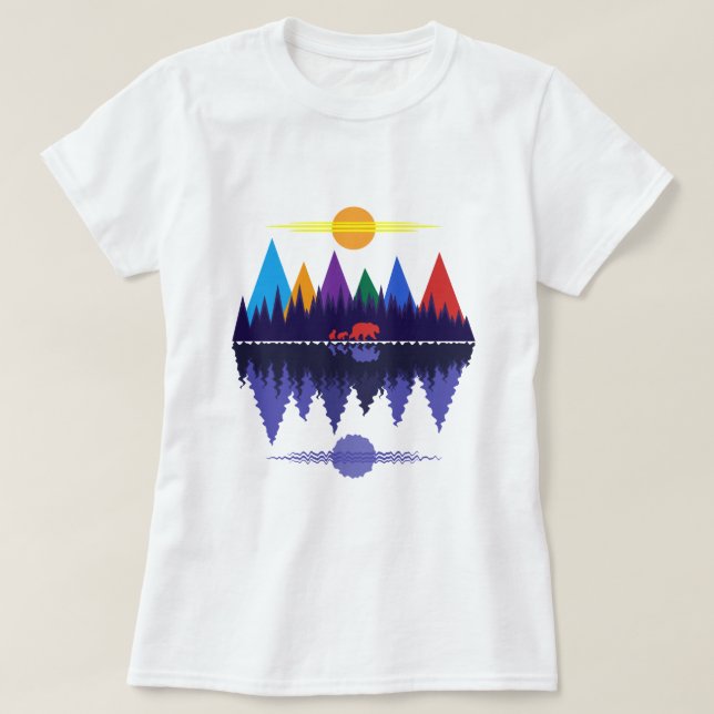 T-shirt Urso & Filhotes #5 (Frente do Design)
