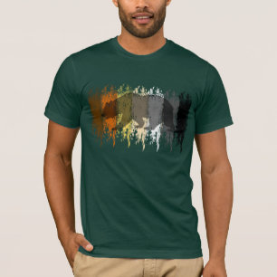 T-shirt Urso Orgulho Gay Sombra Grunge Legal