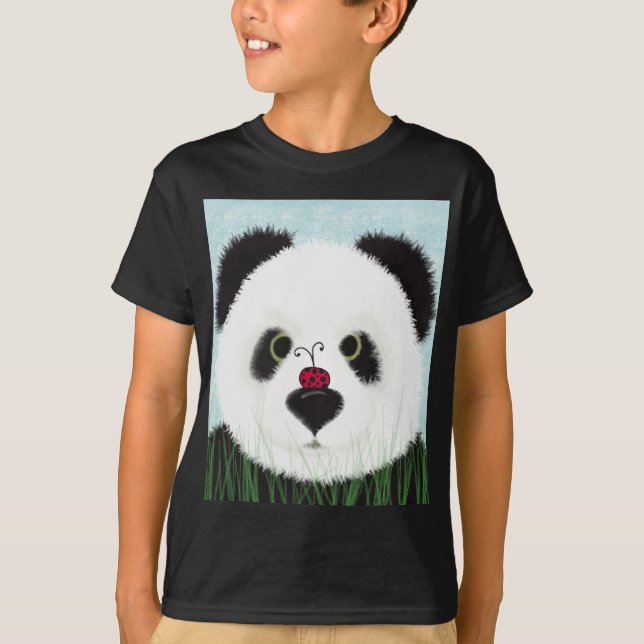 T-shirt Urso Panda Adorável (Frente)