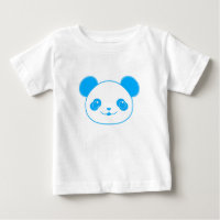 Urso Panda de Kawaii Azul