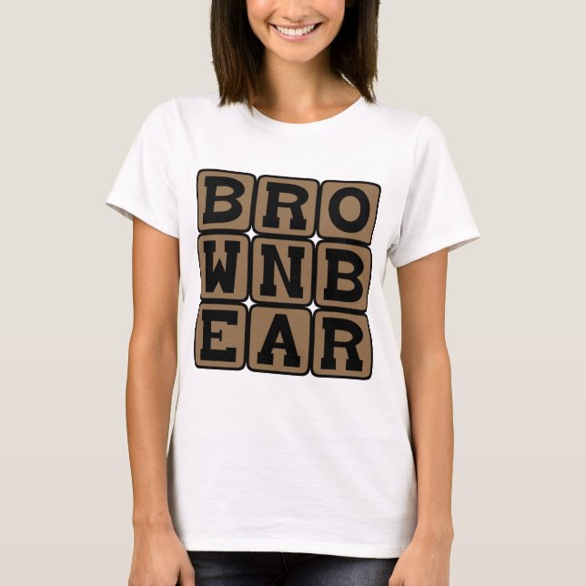 T-shirt Urso Pardo, Ursus Arctos (Frente)