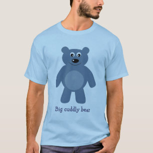 T-shirt Urso peluches grande dos desenhos animados azuis