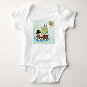 T-shirt Urso Pirata Caçando Por Um Tesouro