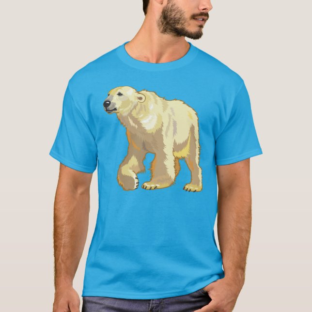 T-shirt urso polar (Frente)