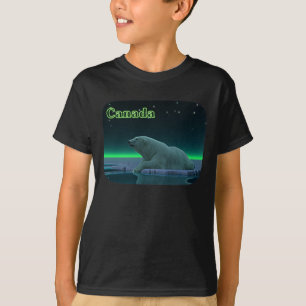 T-shirt Urso Polar De Borda De Gelo