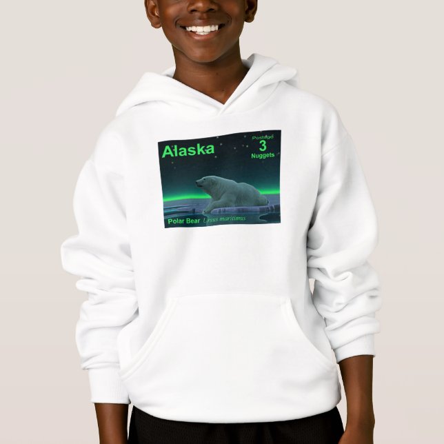 T-shirt Urso Polar De Borda De Gelo (Frente)