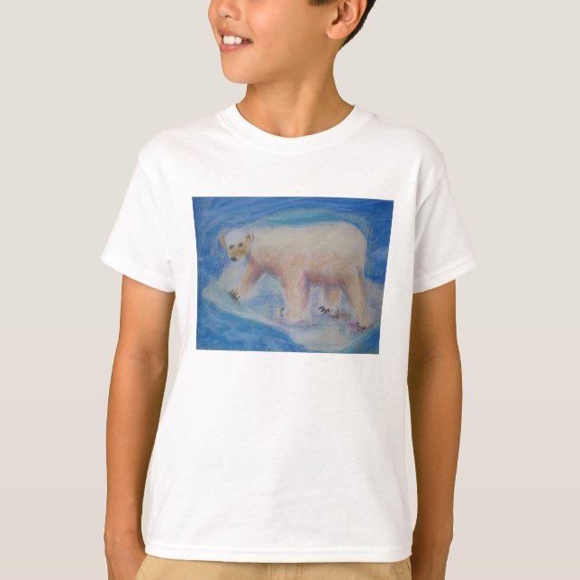 T-shirt Urso polar em gelo shrinking (Frente)