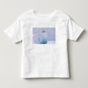 T-shirt urso polar, maritimus do Ursus, em um gigante