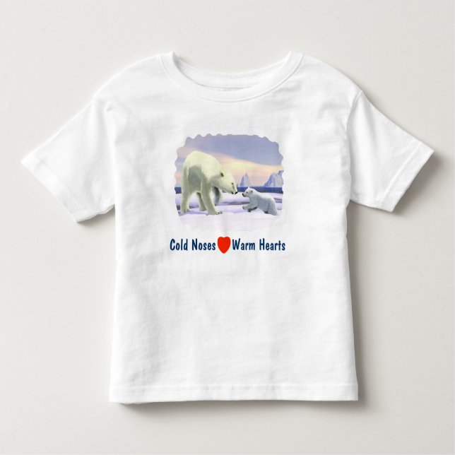 T-shirt Urso Polar - Melhor Nariz Da Mãe (Frente)