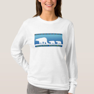 T-shirt Urso Polar no Gelo
