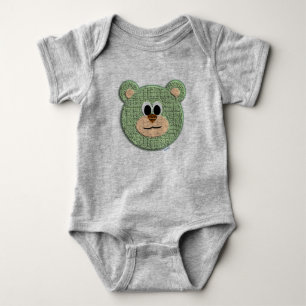 T-shirt Urso Verde Texturizado