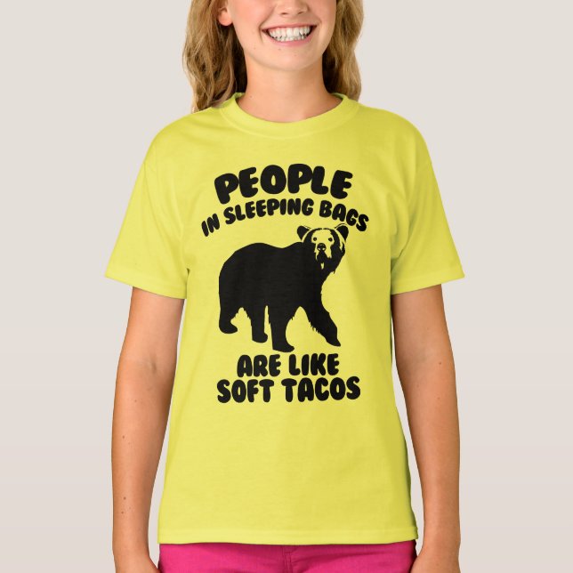 T-shirt Ursos de acampamento (Frente)