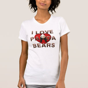 T-shirt Ursos de panda do T