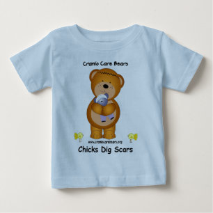 T-shirt Ursos do cuidado de Cranio - cicatrizes da