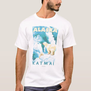 T-shirt Ursos polares & Cub - Katmai, Alaska