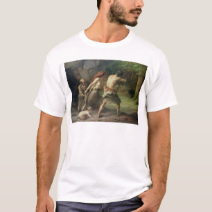 T-shirt Ursos pré-históricos da caça do homem, 1832