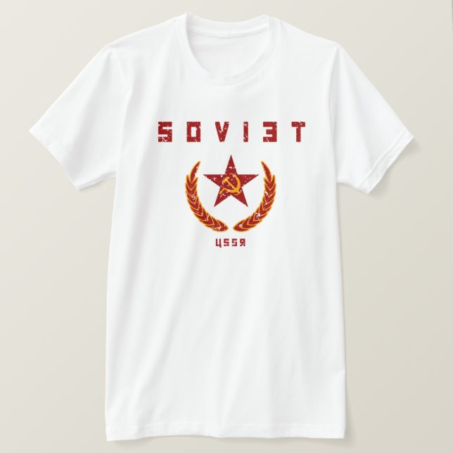 T-shirt URSS soviética (Frente do Design)