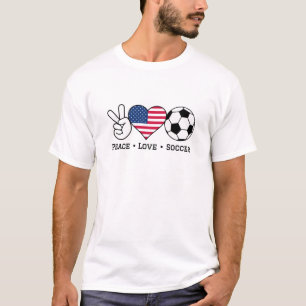 T-Shirt USA, Futebol de Paz e Amor