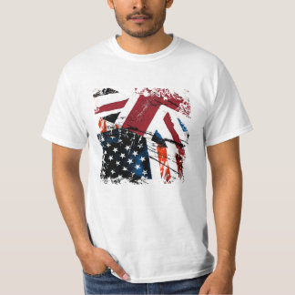 T-shirt USA-UK sujo