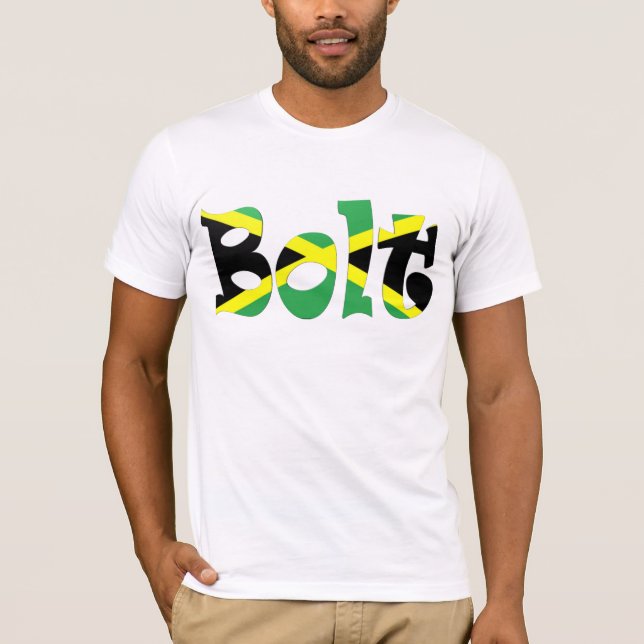 T-shirt Usain Bolt Jamaican Flag T shirt (Frente)