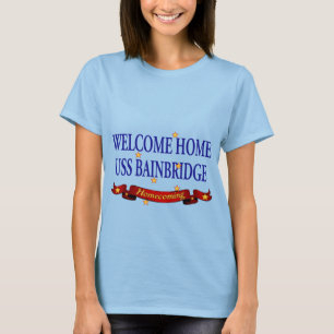 T-shirt USS Home bem-vindo Bainbridge