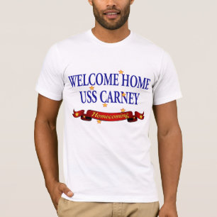 T-shirt USS Home bem-vindo Carney