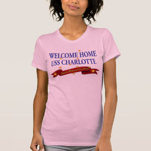 T-shirt USS Home bem-vindo Charlotte