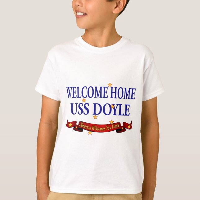 T-shirt USS Home bem-vindo Doyle (Frente)