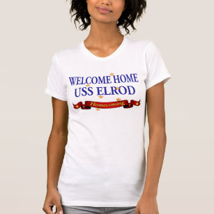 T-shirt USS Home bem-vindo Elrod