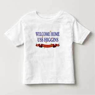 T-shirt USS Home bem-vindo Higgins