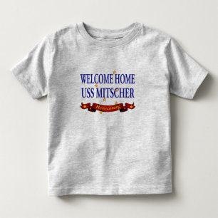 T-shirt USS Home bem-vindo Mitscher