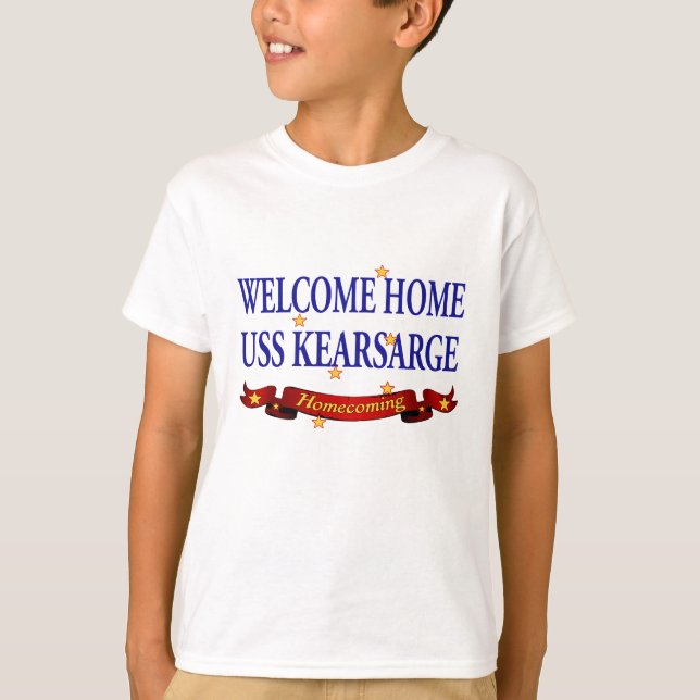 T-shirt USS Kearsarge Home bem-vindo (Frente)