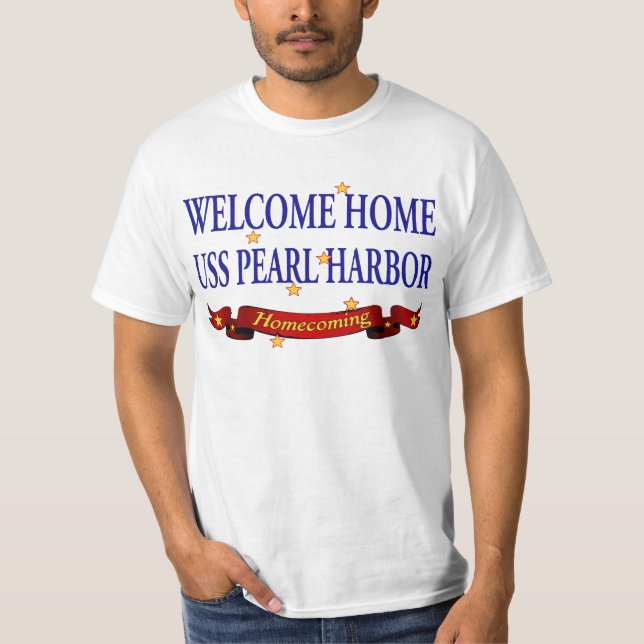 T-shirt USS Pearl Harbor Home bem-vindo (Frente)